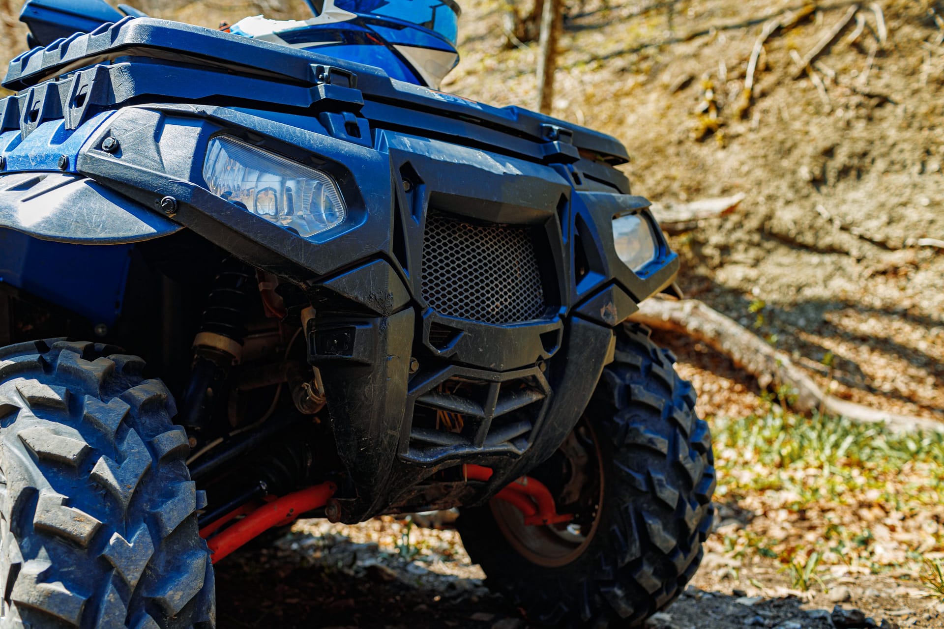 Details of Atv quad bike close up photo